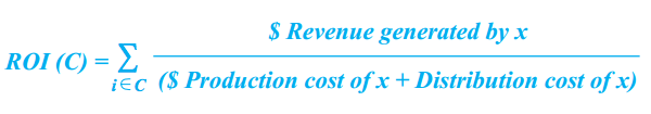 Content marketing ROI formula