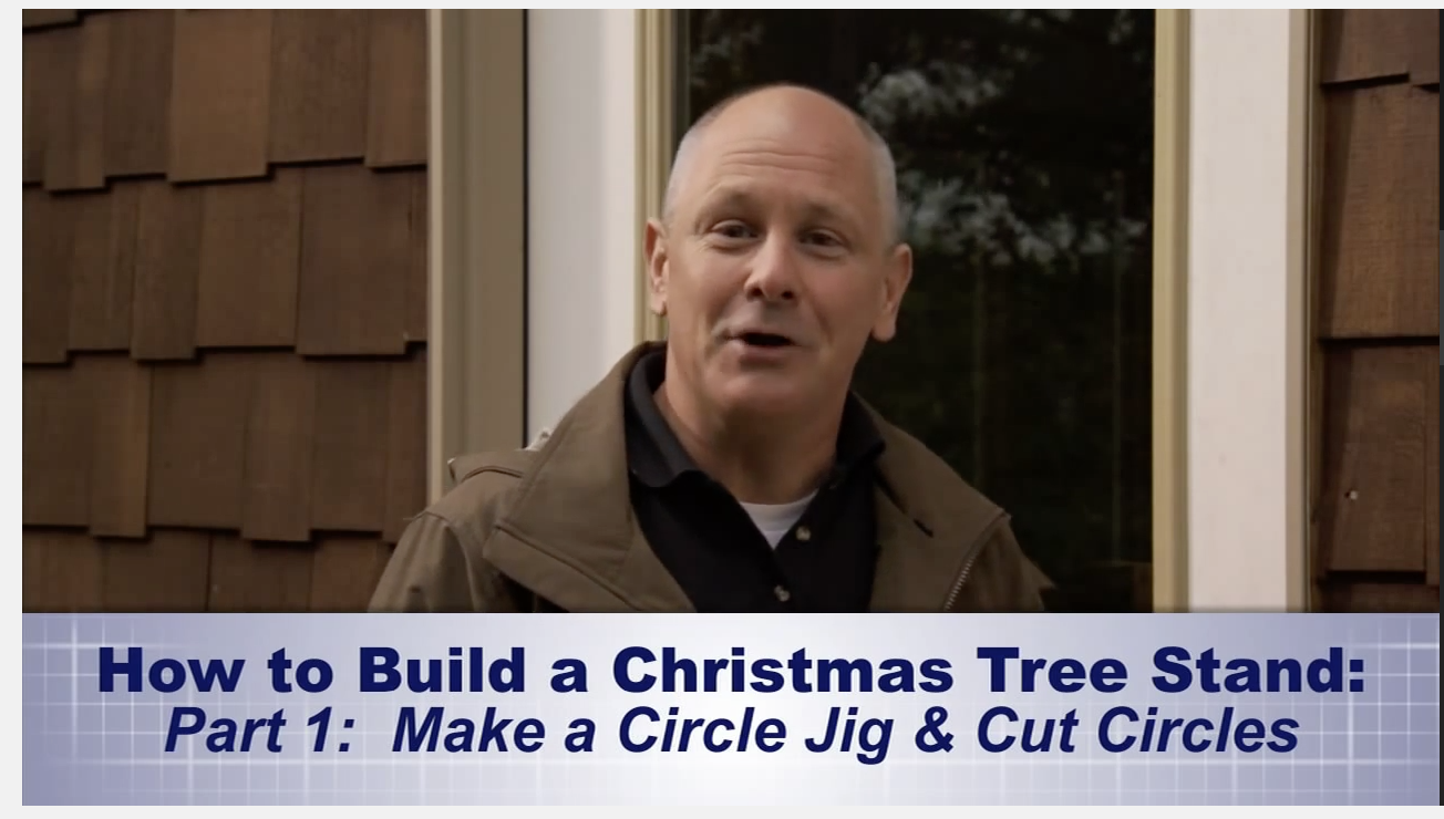 Example of Lowe's video content marketing: How to build a Christmas tree stand