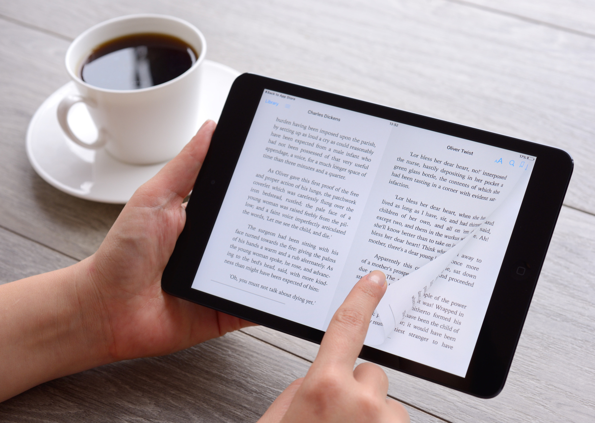 ebook template with coffee