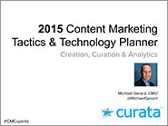 2015 Content Marketing Tactics & Technology Planner 