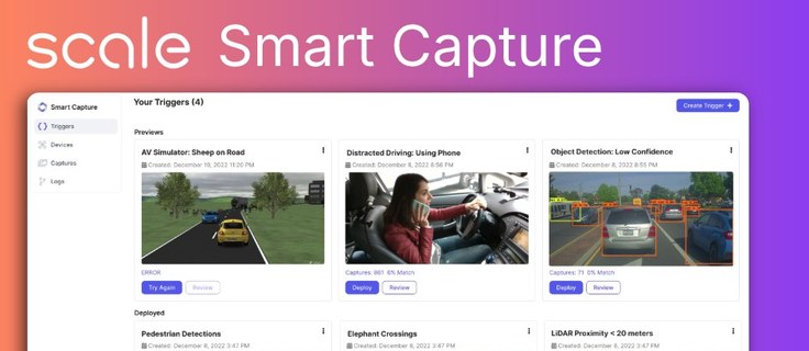 Smart Capture trigger dashboard